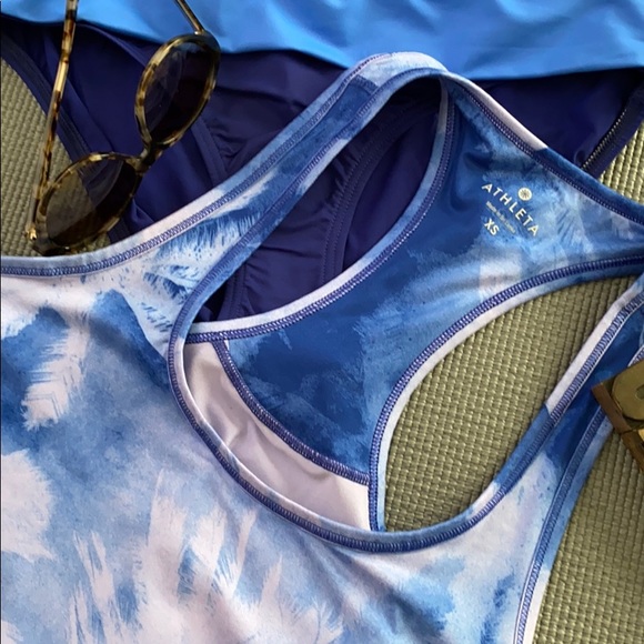 ATHLETA Racerback Workout Tank in Palm Tree Print - Picture 8 of 8